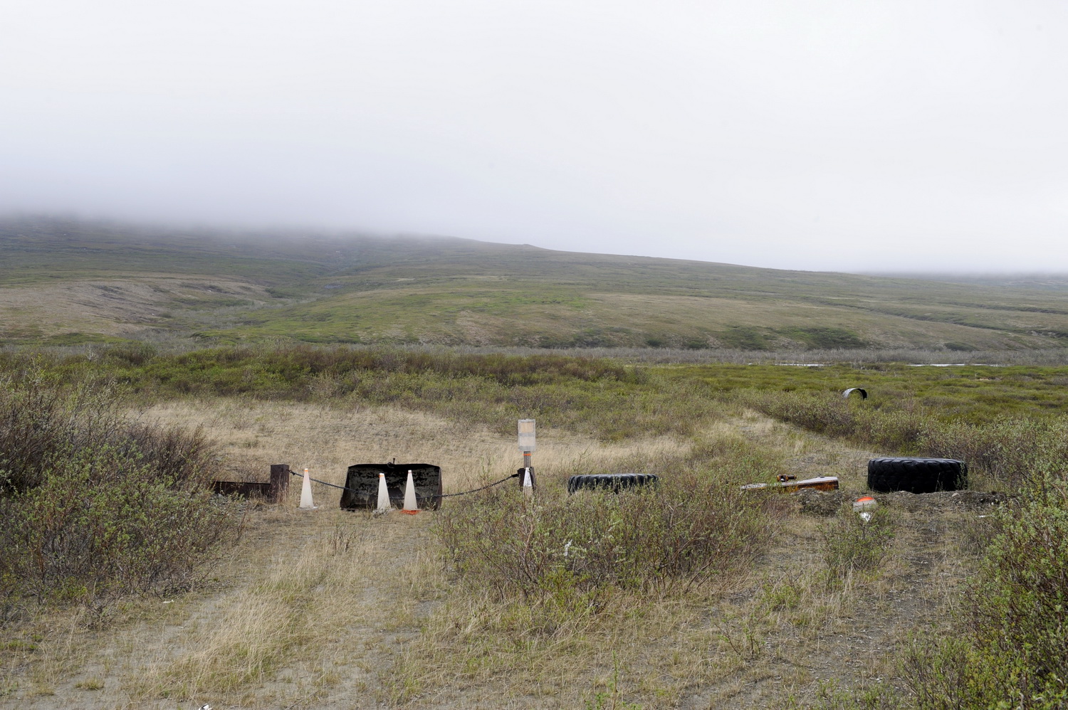 Dolph Kessler - Roadblocks in Alaska, 2011 